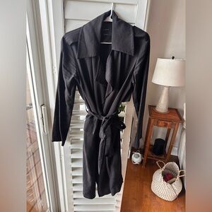 Elodie Black Trench Coat